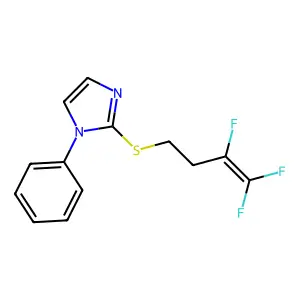 1-phenyl-1H-imidazol-2-yl 3,4,4-trifluoro-3-butenyl sulfide structure