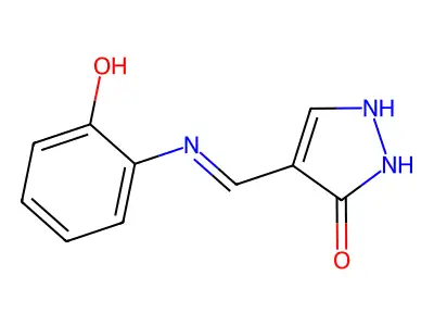 4-[(2-hydroxyanilino)methylene]-2,4-dihydro-3H-pyrazol-3-one structure