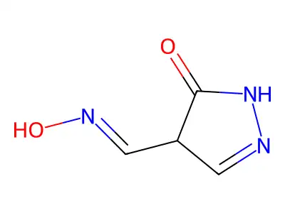 4-[(hydroxyimino)methyl]-4,5-dihydro-1H-pyrazol-5-one structure