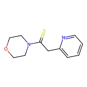 1-Morpholino-2-(2-pyridinyl)-1-ethanethione structure