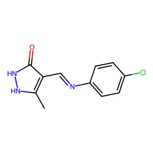4-[(4-chloroanilino)methylene]-5-methyl-2,4-dihydro-3H-pyrazol-3-one structure
