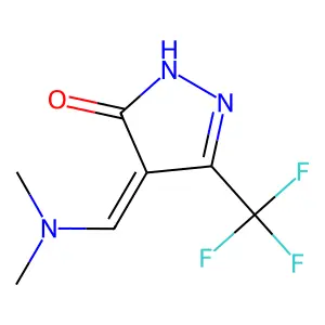4-[(dimethylamino)methylene]-5-(trifluoromethyl)-2,4-dihydro-3H-pyrazol-3-one structure