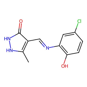 4-[(5-chloro-2-hydroxyanilino)methylene]-5-methyl-2,4-dihydro-3H-pyrazol-3-one structure