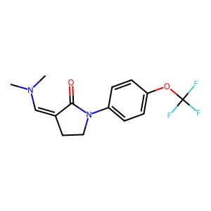 3-[(Dimethylamino)methylene]-1-[4-(trifluoromethoxy)phenyl]-2-pyrrolidinone structure