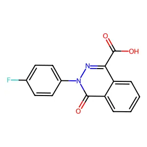3-(4-Fluorophenyl)-4-oxo-3,4-dihydrophthalazine-1-carboxylic acid structure