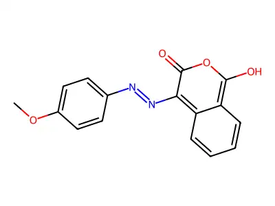 4-(2-(4-Methoxyphenyl)hydrazono)isochroman-1,3-dione structure