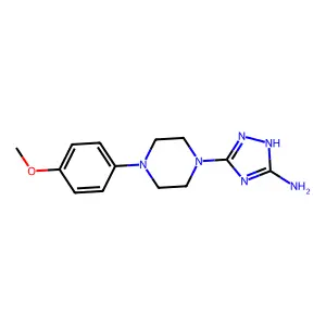 5-[4-(4-Methoxyphenyl)-1-piperazinyl]-1H-1,2,4-triazol-3-amine structure