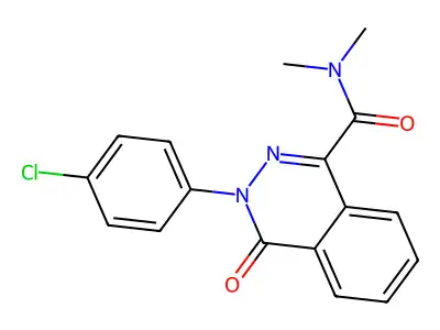 3-(4-chlorophenyl)-N,N-dimethyl-4-oxo-3,4-dihydro-1-phthalazinecarboxamide structure