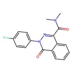 3-(4-Fluorophenyl)-3,4-dihydro-N,N-dimethyl-4-oxo-1-phthalazinecarboxamide structure