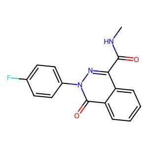 3-(4-fluorophenyl)-N-methyl-4-oxo-3,4-dihydro-1-phthalazinecarboxamide structure
