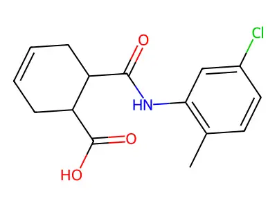6-[(5-Chloro-2-methylphenyl)carbamoyl]cyclohex-3-ene-1-carboxylic acid structure