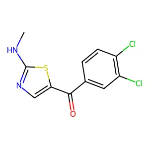 (3,4-Dichlorophenyl)[2-(methylamino)-1,3-thiazol-5-yl]methanone structure