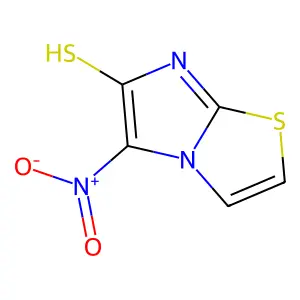 5-Nitroimidazo[2,1-b][1,3]thiazole-6-thiol structure