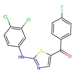 [2-(3,4-Dichloroanilino)-1,3-thiazol-5-yl](4-fluorophenyl)methanone structure