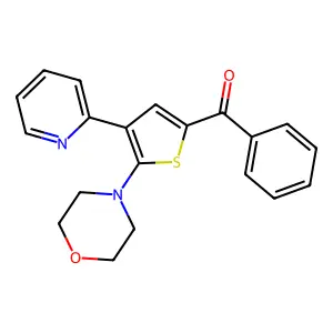 [5-Morpholino-4-(2-pyridinyl)-2-thienyl](phenyl)methanone structure