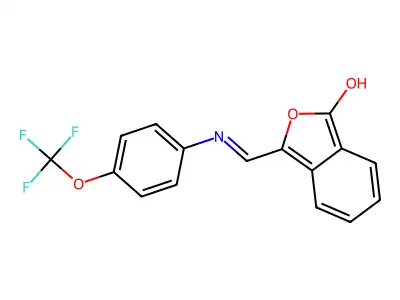 3-{[4-(trifluoromethoxy)anilino]methylene}-2-benzofuran-1(3H)-one structure