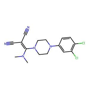 2-[[4-(3,4-Dichlorophenyl)piperazino](dimethylamino)methylene]malononitrile structure