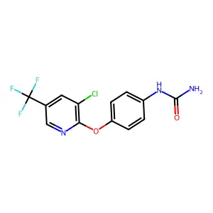 N-(4-{[3-chloro-5-(trifluoromethyl)-2-pyridinyl]oxy}phenyl)urea structure