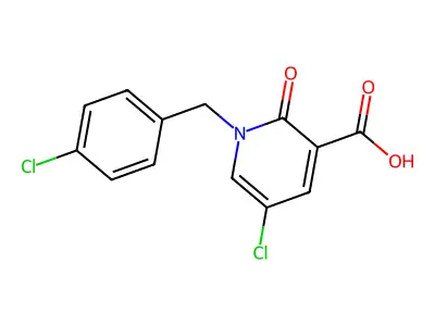 5-Chloro-1-(4-chlorobenzyl)-2-oxo-1,2-dihydro-3-pyridinecarboxylic acid structure