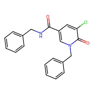 N,1-dibenzyl-5-chloro-6-oxopyridine-3-carboxamide structure