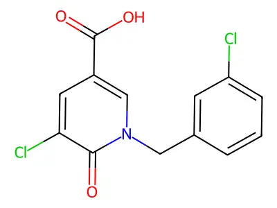 5-Chloro-1-(3-Chlorobenzyl)-6-Oxo-1,6-Dihydro-3-Pyridinecarboxylic Acid structure