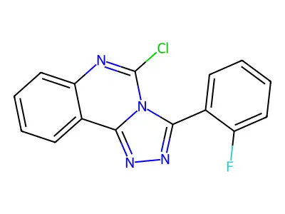 5-Chloro-3-(2-fluorophenyl)-[1,2,4]triazolo[4,3-c]quinazoline structure