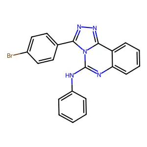 3-(4-bromophenyl)-N-phenyl[1,2,4]triazolo[4,3-c]quinazolin-5-amine structure