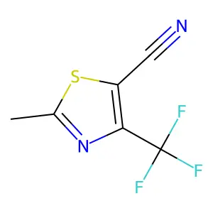 2-Methyl-4-(trifluoromethyl)-1,3-thiazole-5-carbonitrile structure