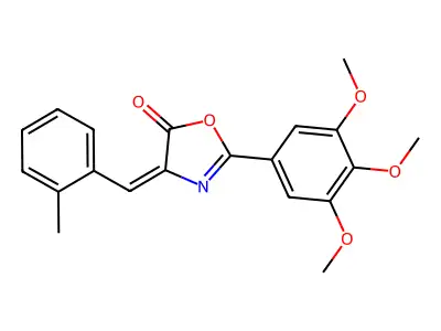 4-[(2-Methylphenyl)methylene]-2-(3,4,5-trimethoxyphenyl)-5(4H)-oxazolone structure