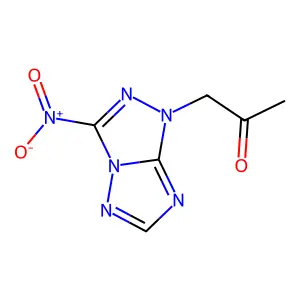 1-(3-Nitro-1H-[1,2,4]triazolo[4,3-b][1,2,4]triazol-1-yl)acetone structure