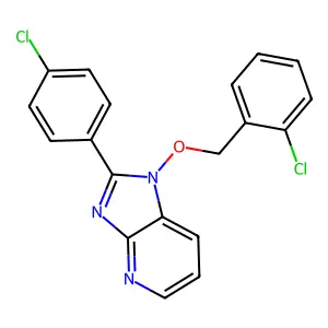 1-[(2-chlorobenzyl)oxy]-2-(4-chlorophenyl)-1H-imidazo[4,5-b]pyridine structure