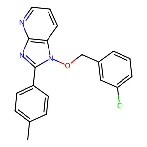 1-[(3-chlorobenzyl)oxy]-2-(4-methylphenyl)-1H-imidazo[4,5-b]pyridine structure