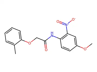 N-(4-methoxy-2-nitrophenyl)-2-(2-methylphenoxy)acetamide structure