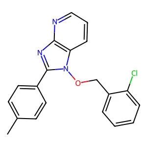 1-[(2-chlorobenzyl)oxy]-2-(4-methylphenyl)-1H-imidazo[4,5-b]pyridine structure