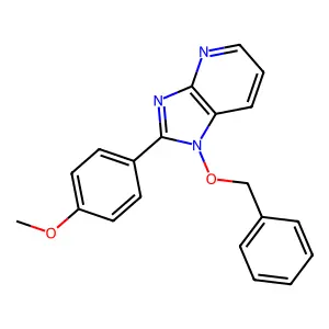 1-(benzyloxy)-2-(4-methoxyphenyl)-1H-imidazo[4,5-b]pyridine structure