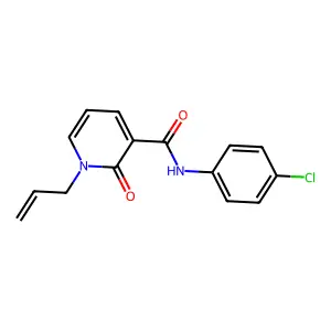 1-allyl-N-(4-chlorophenyl)-2-oxo-1,2-dihydro-3-pyridinecarboxamide structure