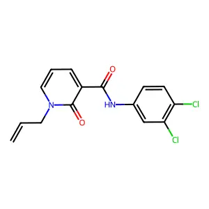 1-allyl-N-(3,4-dichlorophenyl)-2-oxo-1,2-dihydro-3-pyridinecarboxamide structure
