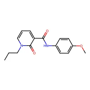 N-(4-methoxyphenyl)-2-oxo-1-propylpyridine-3-carboxamide structure