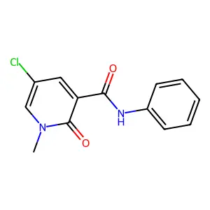 5-chloro-1-methyl-2-oxo-N-phenyl-1,2-dihydro-3-pyridinecarboxamide structure
