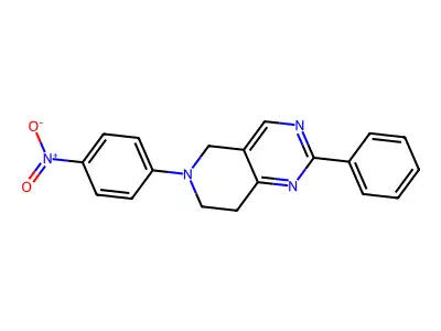 6-(4-Nitrophenyl)-2-phenyl-5,6,7,8-tetrahydropyrido[4,3-d]pyrimidine structure