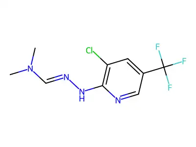 N'-{[3-chloro-5-(trifluoromethyl)pyridin-2-yl]amino}-N,N-dimethylmethanimidamide structure