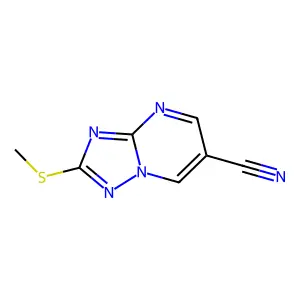 2-(Methylsulfanyl)[1,2,4]triazolo[1,5-a]pyrimidine-6-carbonitrile structure