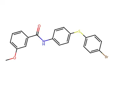 N-{4-[(4-bromophenyl)sulfanyl]phenyl}-3-methoxybenzenecarboxamide structure