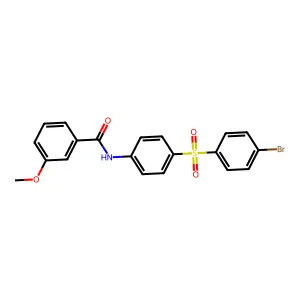 N-{4-[(4-bromophenyl)sulfonyl]phenyl}-3-methoxybenzenecarboxamide structure