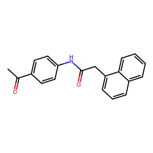N-(4-acetylphenyl)-2-naphthalen-1-ylacetamide structure