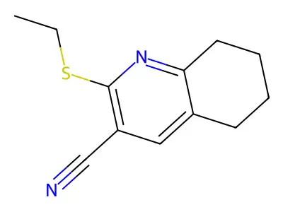 2-Ethylsulfanyl-5,6,7,8-tetrahydroquinoline-3-carbonitrile structure
