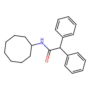 N-cyclooctyl-2,2-diphenylacetamide structure
