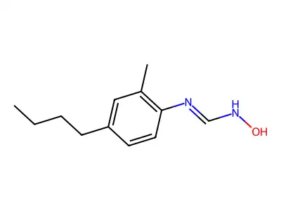 N-Hydroxy-N'-(4-butyl-2-methylphenyl)formamidine structure