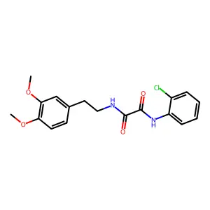 N'-(2-chlorophenyl)-N-[2-(3,4-dimethoxyphenyl)ethyl]oxamide structure