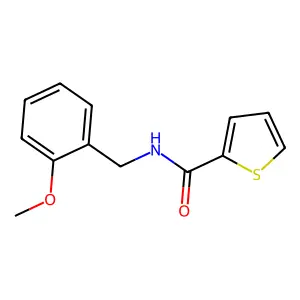 N-(2-methoxybenzyl)thiophene-2-carboxamide structure